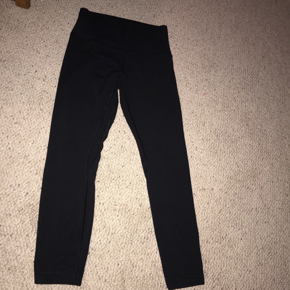 Black Lululemon Align Pant II 25”